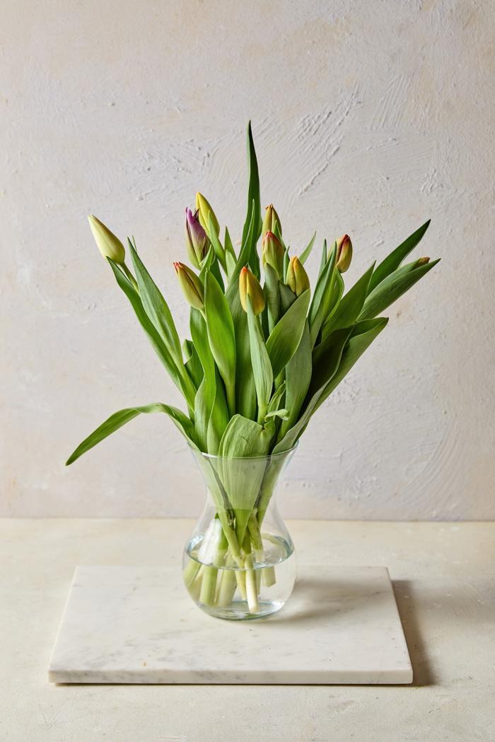 Virág-Tulipán csokor 10 szál változó színben