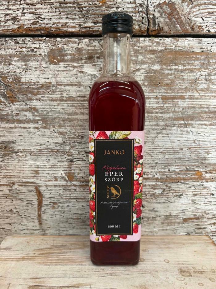 Jankó- Eper szörp 500 ml