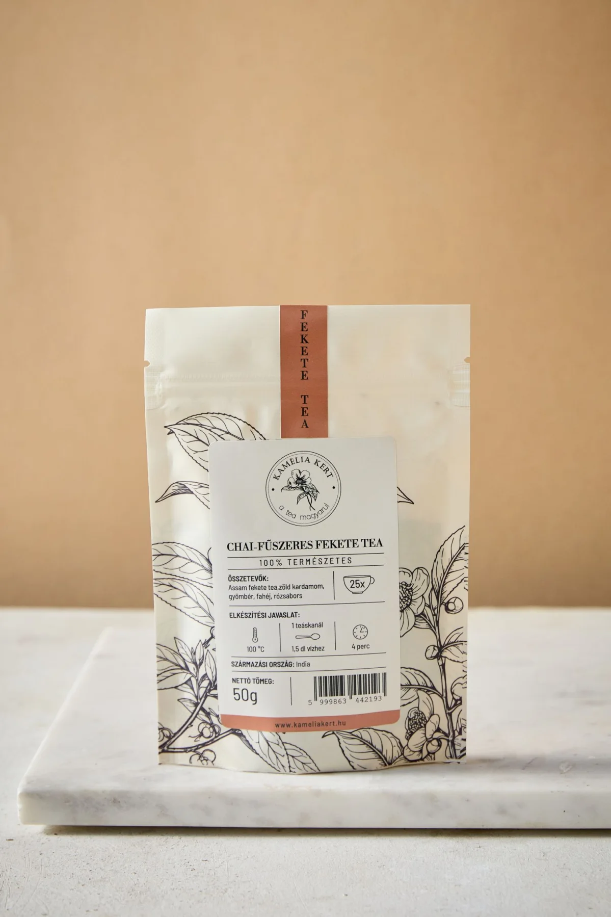 Kamélia Tea - Chai Fűszeres Fekete Tea 